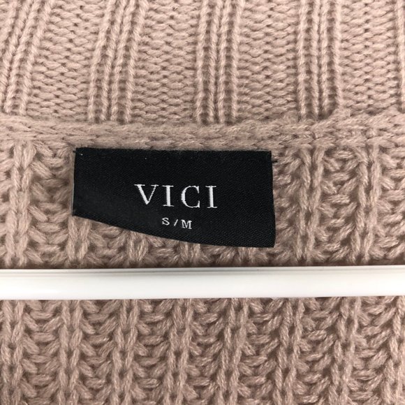 Vici Blush Pink Relaxed Fit Poncho Size S - Picture 5 of 6